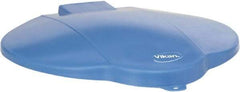 Vikan - 3 Gal Polypropylene Pail Lid - Blue, For Use with 5688 - Apex Tool & Supply