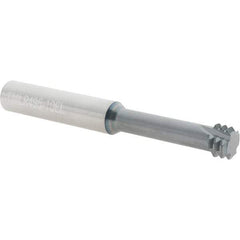Scientific Cutting Tools - 3/4-10 UNC, 0.495" Cutting Diam, 4 Flute, Solid Carbide Helical Flute Thread Mill - Internal Thread, 1-3/4" LOC, 4" OAL, 1/2" Shank Diam - Apex Tool & Supply