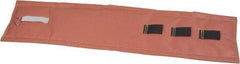 Hi-Temp - 48" High x 8" Wide x 1" Thick Coated Fiberglass Pipeline Cooling Wrap - Pink on White - Apex Tool & Supply