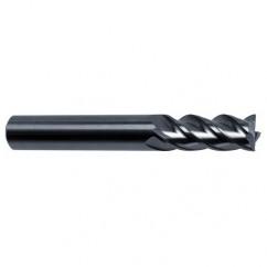 3/8" Dia. - 2-1/2" OAL - 4 FL Variable Helix Bright Carbide End Mill - Apex Tool & Supply