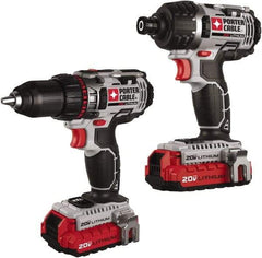 Porter-Cable - 20 Volt Cordless Tool Combination Kit - Includes 1/2" Drill/Driver & 1/4" Impact Driver, Lithium-Ion Battery Included - Apex Tool & Supply
