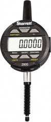 Starrett - 1" Max Measurement, 0.0005" Graduation, Electronic Drop Indicator - Accurate to 0.001", Inch & Metric System, LCD Display - Apex Tool & Supply