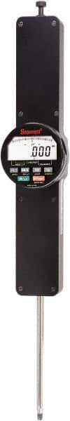 Starrett - 4" Max Measurement, 0.0001, 0.0005 & 0.001" Graduation, Electronic Drop Indicator - Accurate to 0.0002", Inch & Metric System, LCD Display - Apex Tool & Supply