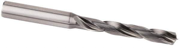 Kennametal - 10.8mm 135° Solid Carbide Jobber Drill - Multilayer AlCr Finish, Right Hand Cut, Spiral Flute, Straight Shank, 118mm OAL, Standard Point - Apex Tool & Supply