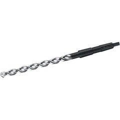 Walter-Titex - 23mm, 2MT 130° Point High Speed Steel Taper Shank Drill Bit - Bright/Oxide Finish, 198mm Flute Length, 296mm OAL, Parabolic Flute, Series A4422 - Apex Tool & Supply