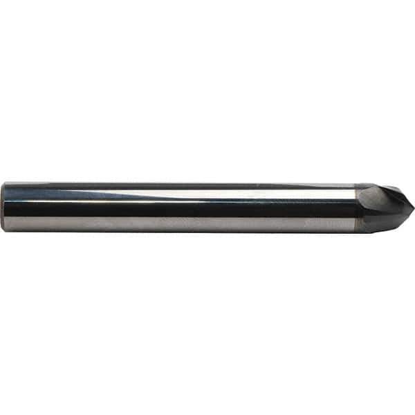 Emuge - 20° Taper Angle per Side, 16mm Small End Diam, 18.5mm LOC, Solid Carbide 3 Flute Tapered Circle Segment Taper Form End Mill - AlCr Finish, 108mm OAL, 16mm Shank Diam, Spiral Flute, 30° Helix - Apex Tool & Supply