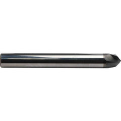 Emuge - 20° Taper Angle per Side, 16mm Small End Diam, 18.5mm LOC, Solid Carbide 3 Flute Tapered Circle Segment Taper Form End Mill - AlCr Finish, 108mm OAL, 16mm Shank Diam, Spiral Flute, 30° Helix - Apex Tool & Supply