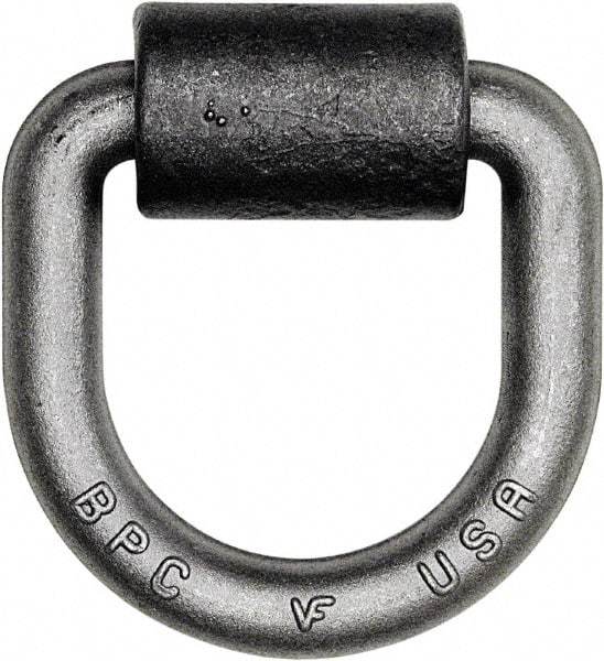 Buyers Products - Steel D-Ring with Integral Bracket - 4-1/2" Long, Gray, For Use with Cargo Control - Apex Tool & Supply