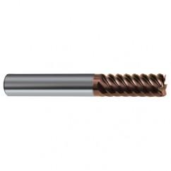 1/2" Dia. - 3" OAL - 45° Helix Nano-SI Carbide End Mill - 6 FL - Apex Tool & Supply