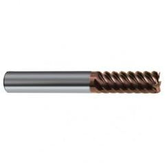 1/4" Dia. - 2-1/2" OAL - 45° Helix Nano-SI Carbide End Mill - 6 FL - Apex Tool & Supply