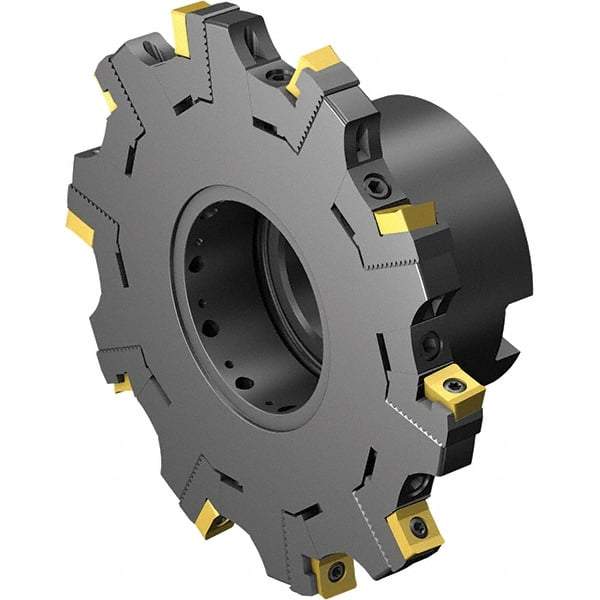 Sandvik Coromant - Arbor Connection, 0.5906" Cutting Width, 1.024" Depth of Cut, 101.6mm Cutter Diam, 1" Hole Diam, Indexable Slotting Cutter - 1" Shank Diam, Right Hand Cutting Direction - Apex Tool & Supply