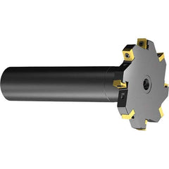 Sandvik Coromant - 0.3937" Cutting Width, 0.7087" Depth of Cut, 63/64" Hole Diam, 6 Tooth Indexable Slotting Cutter - Right Hand Cutting Direction - Apex Tool & Supply