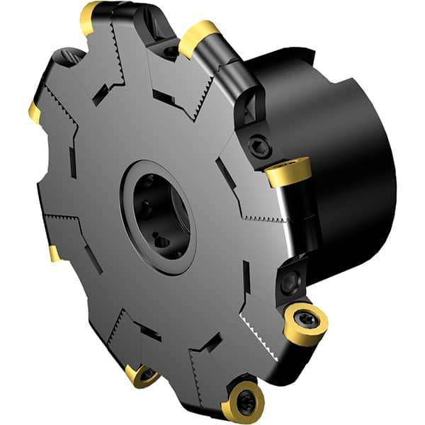Sandvik Coromant - 0.4724" Cutting Width, 0.8268" Depth of Cut, 1-1/16" Hole Diam, 6 Tooth Indexable Slotting Cutter - Right Hand Cutting Direction - Apex Tool & Supply