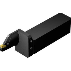 Sandvik Coromant - Left Hand, 26mm Max Depth of Cut, Indexable Grooving Tool Holder - 25mm Shank Height, 25mm Shank Width, Through Coolant - Apex Tool & Supply