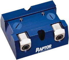 Raptor Workholding - 2-1/4" Jaw Width, 10" High x 8" Long x 10" Wide Dovetail Vise - For Use with 4 & 5 Axis Workholding Systems - Apex Tool & Supply