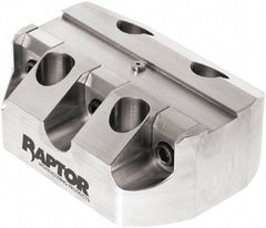 Raptor Workholding - 3/4" Jaw Width, 2" High x 5" Long x 3.9" Wide Dovetail Vise - For Use with 4 & 5 Axis Workholding Systems - Apex Tool & Supply