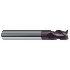 7/16" Dia. - 2-1/2" OAL - 45° Helix Firex Carbide End Mill - 3 FL - Apex Tool & Supply