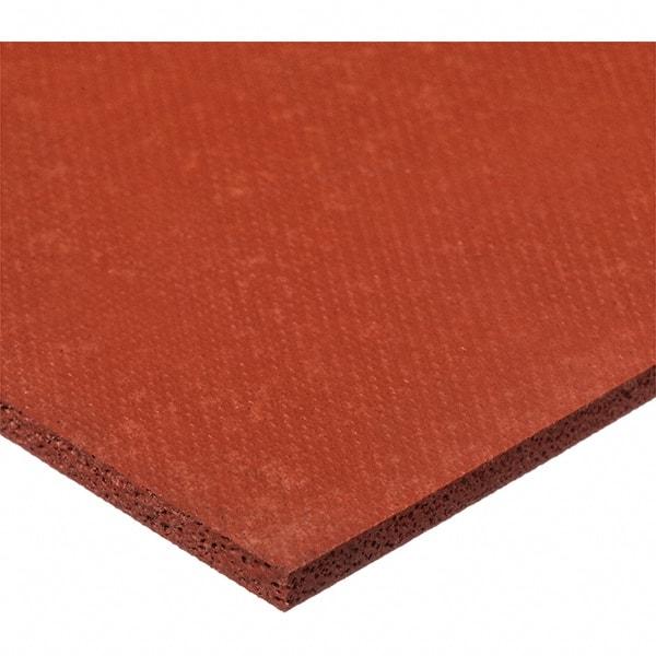 Value Collection - 2' Long x 12" Wide x 3/8" Thick, Silicone Sheet Gasketing - 90 Max psi, Red - Apex Tool & Supply