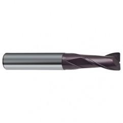 1/8 Dia. x 1-1/2 Overall Length 2-Flute Square End Solid Carbide SE End Mill-Round Shank-Center Cut-Firex - Apex Tool & Supply
