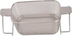 CREST ULTRASONIC - Stainless Steel Parts Washer Basket - 5.177" High, Use with Parts Washers - Apex Tool & Supply