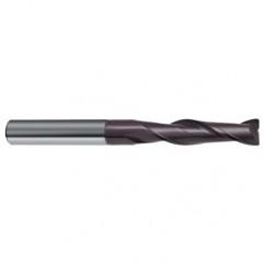 1/4 Dia. x 3 Overall Length 2-Flute Square End Solid Carbide SE End Mill-Round Shank-Center Cut-Firex - Apex Tool & Supply