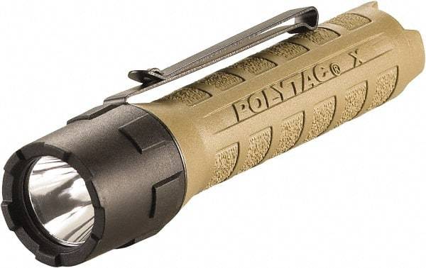 Streamlight - White LED Bulb, 275 Lumens, Industrial/Tactical Flashlight - Coyote Tan Polycarbonate Body, 2 CR123A Lithium Batteries Included - Apex Tool & Supply