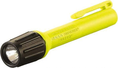 Streamlight - White LED Bulb, 60 Lumens, Industrial/Tactical Flashlight - Yellow Polycarbonate Body, 2 AAA Alkaline Batteries Included - Apex Tool & Supply