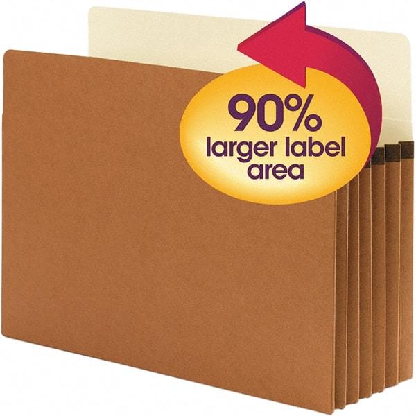 SMEAD - 11-3/4 x 9-1/2", Letter Size, Redrope, Expansion Folders - Apex Tool & Supply