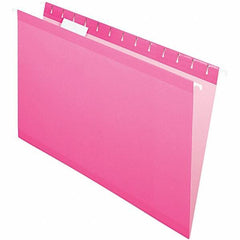 Pendaflex - 8-1/2 x 14", Legal, Pink, Hanging File Folder - 11 Point Stock, 1/5 Tab Cut Location - Apex Tool & Supply