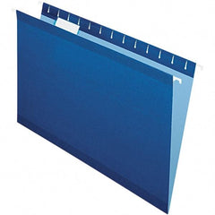 Pendaflex - 8-1/2 x 14", Legal, Navy, Hanging File Folder - 11 Point Stock, 1/5 Tab Cut Location - Apex Tool & Supply