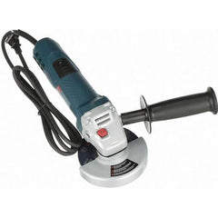 Bosch - 4-1/2" Wheel Diam, 11,000 RPM, Corded Angle & Disc Grinder - 5/8-11 Spindle, 120 Volts, 7.5 Amps - Apex Tool & Supply