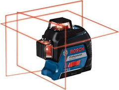 Bosch - 3 Beam 200' Max Range Self Leveling Line Laser - 3/32" at 30' Accuracy, Battery Included - Apex Tool & Supply