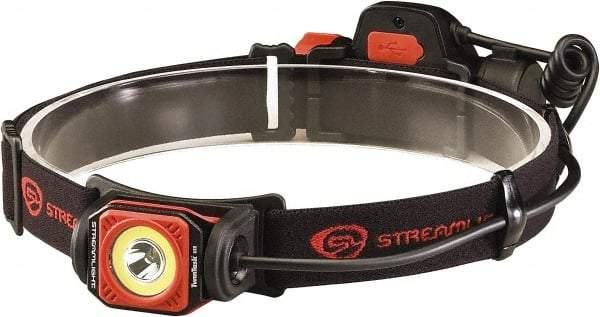 Streamlight - White LED Bulb, 375 Lumens, Hands-free Flashlight - Black, Red Plastic Body, 1 3.7V Lithium-Ion Battery Included - Apex Tool & Supply