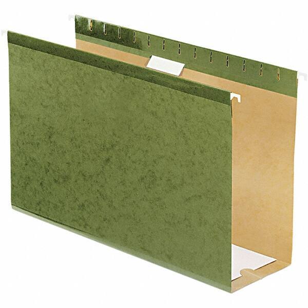 Pendaflex - 8-1/2 x 14", Legal, Standard Green, Hanging File Folder - 11 Point Stock, 1/5 Tab Cut Location - Apex Tool & Supply
