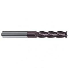 1/2 Dia. x 6 Overall Length 4-Flute Square End Solid Carbide SE End Mill-Round Shank-Center Cut-Firex - Apex Tool & Supply