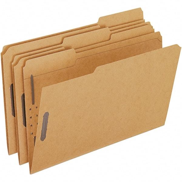 Pendaflex - 8-1/2 x 14", Legal, Brown, File Folders with Top Tab - Assorted Tab Cut Location - Apex Tool & Supply