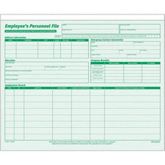 TOPS - 11-3/4 x 9-1/4", Letter Size, Green, File Folders with Top Tab - Straight Tab Cut Location - Apex Tool & Supply