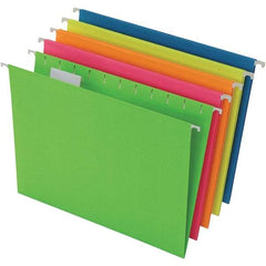 Pendaflex - 8-1/2 x 11", Letter Size, Assorted Colors, Hanging File Folder - 11 Point Stock, 1/5 Tab Cut Location - Apex Tool & Supply