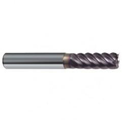 1/4" Dia. - 2-1/2" OAL - 45° Helix Firex Carbide End Mill - 6 FL - Apex Tool & Supply