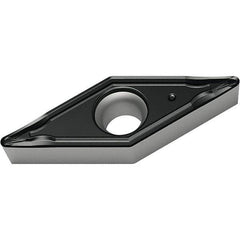 Walter - VCMT FM4 Grade WSM10S Turning Insert - TiAlN+Al2O3+(Al) Finish, 35° Rhombic, 6.35mm Inscr Circle, 3.18mm Thick, 0.4mm Corner Radius - Apex Tool & Supply
