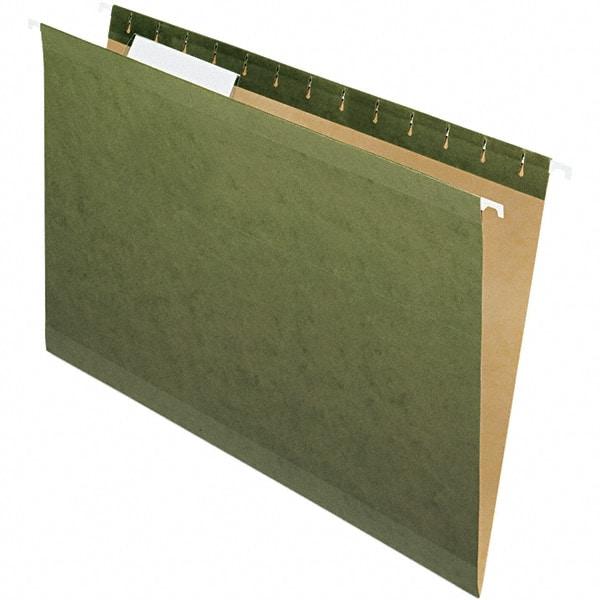 Pendaflex - 8-1/2 x 14", Legal, Standard Green, Hanging File Folder - 11 Point Stock, 1/3 Tab Cut Location - Apex Tool & Supply