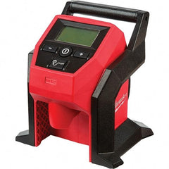 Milwaukee Tool - 12 Volt Automatic Tire Inflator Tool - 120 psi, 26" Hose Length, Tool Only, Auto Shut-Off, Compact, Portable, Anti-Vibration Feet, Weather Resistant, Impact Resistant - Apex Tool & Supply