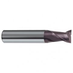 1/4 Dia. x 2 Overall Length 2-Flute Square End Solid Carbide SE End Mill-Round Shank-Center Cut-Firex - Apex Tool & Supply