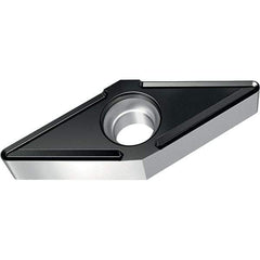 Walter - VBMT FP6 Grade WPP10S Turning Insert - TiCN+Al2O3+(TiCN) Finish, 35° Rhombic, 9.53mm Inscr Circle, 4.76mm Thick, 0.8mm Corner Radius - Apex Tool & Supply
