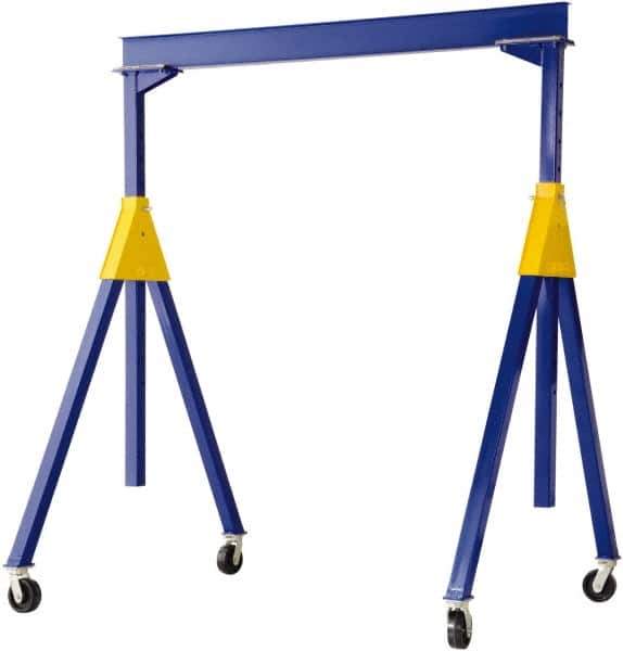 Vestil - 8,000 Lb Load Capacity, Steel Gantry Crane - 15' Span - Apex Tool & Supply