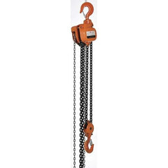 Vestil - 10,000 Lb Lifting Capacity, 20' Lift Height, Hand Hoist - Made from Chain - Apex Tool & Supply