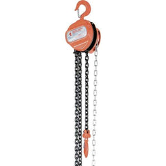 Vestil - 2,000 Lb Lifting Capacity, 20' Lift Height, Hand Hoist - Made from Chain - Apex Tool & Supply