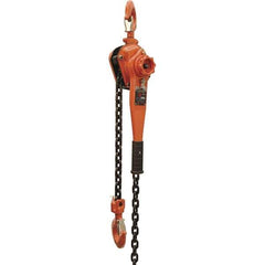 Vestil - 6,000 Lb Lifting Capacity, 10' Lift Height, Lever Hoist - Made from Chain - Apex Tool & Supply