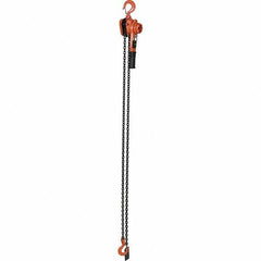 Vestil - 2,000 Lb Lifting Capacity, 10' Lift Height, Lever Hoist - Made from Chain - Apex Tool & Supply