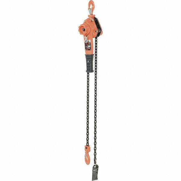 Vestil - 1,500 Lb Lifting Capacity, 5' Lift Height, Lever Hoist - Made from Chain - Apex Tool & Supply